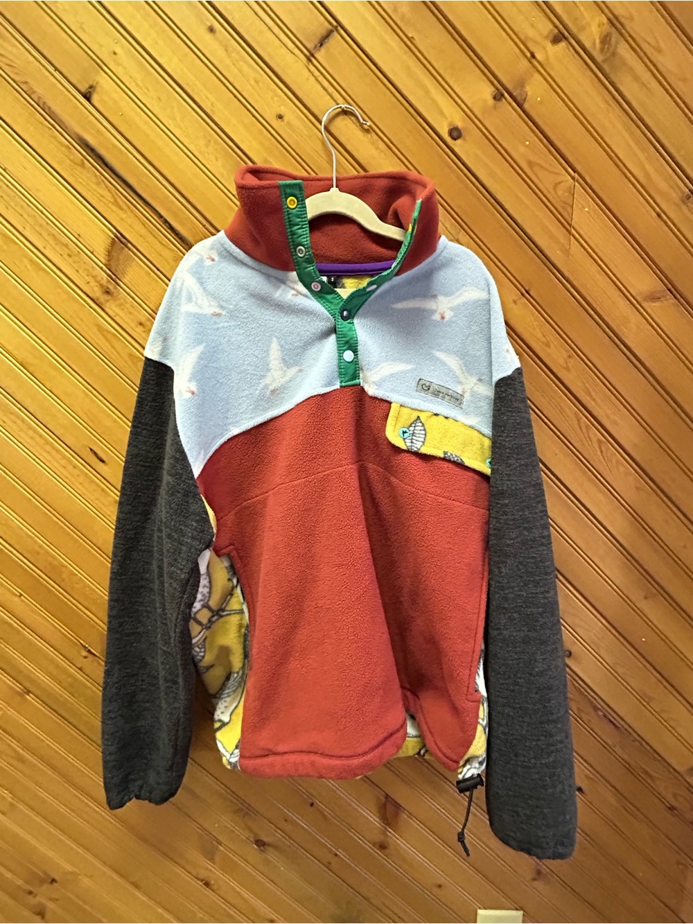 Workshop Republic Clothing Multi-Color Fleece Pullover